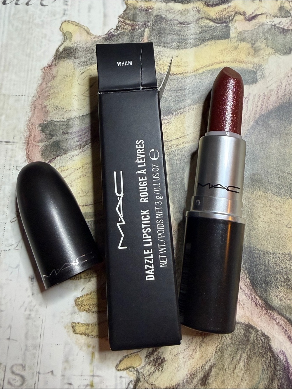 MAC COSMETICS BNIB WHAM DAZZLE Lipstick RARE to find Limited Le!